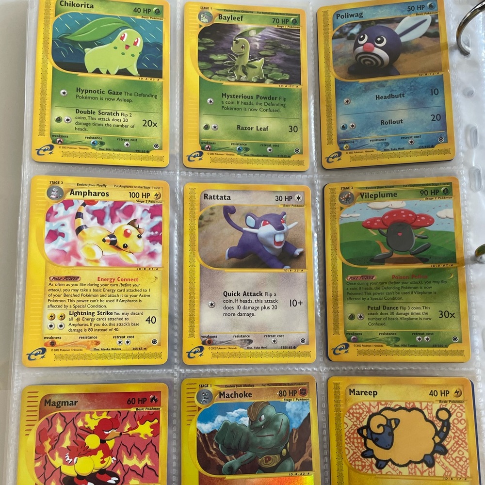 Pokemon E Reader Lot 30 or so cards 2002